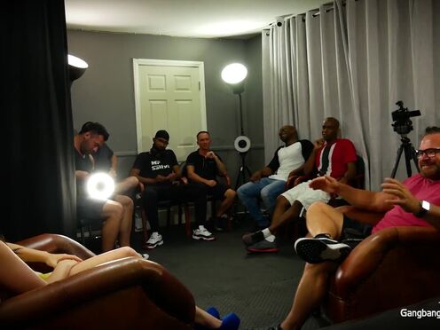 Petra leaves home to get fucked by the whole crew