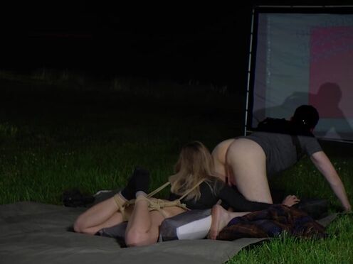 Booty licking, booty to mouth, & art making by the pond