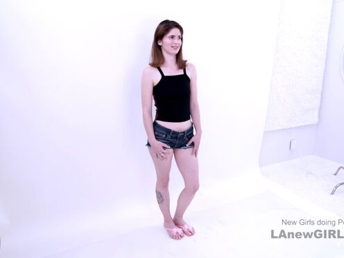 Adorable Babe takes big cock in her beaver at audition