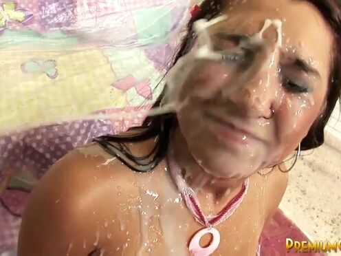 Piper Brady Banged Hard & Blowbang Cumming splits