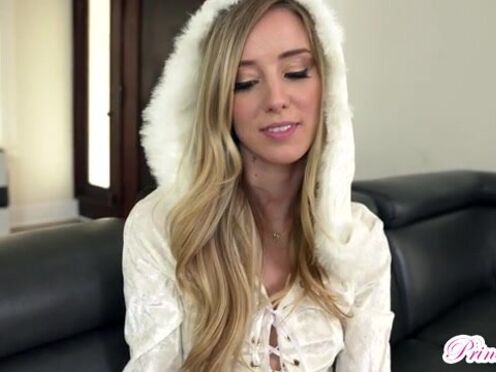 Hot step sister seducing step brother in ice princess costume