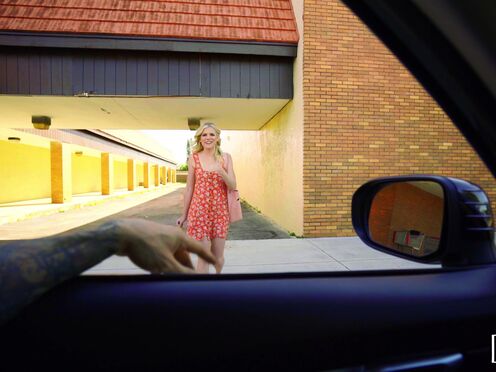 Nikki Sweet picked up & gets rammed in the garden