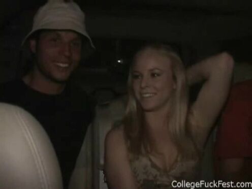 Lustful Couple Get away to their party to do a sex scene