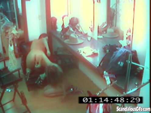 Naughty lesbian strippers caught on tape