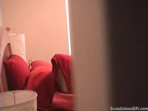 Teen tart sucks tutor off on hidden camera