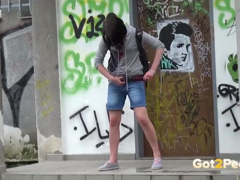 Outdoor pissing compilation with hot girls