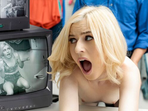 Tiny teen burglar Minxx Marii busted by a much older Lost Prevention officer