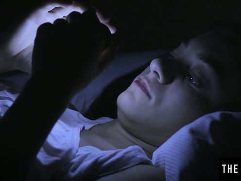 Naughty Sima B uses a handheld light to fuck her twat