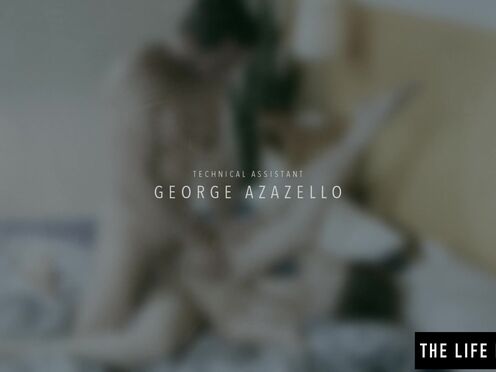 Beautiful Emily J masturbates while watching porn