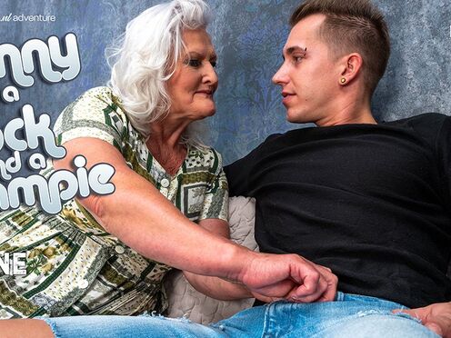 Old Woman Juliene is begging for a creampie from her toyboy