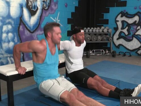 Gym partners can't hide their gay feelings