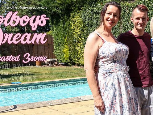Eva Jayne & Lacey Starr are two titty cougars that love to share the poolboy