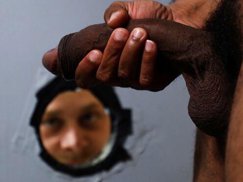 PRIDE STUDIOS Gay black dick through Glory Hole - Chandler Scott, Ray Diesel