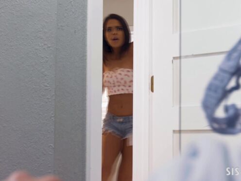 SISTERTRICK - Tasting my stepsis's lingerie & after her beaver