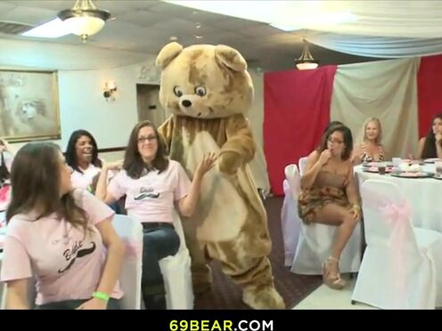 This bride & her friends gone crazy when the male stripper appears!