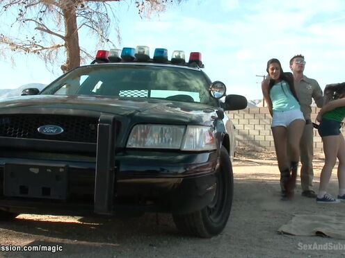 Huge dick sheriff anal fucks students