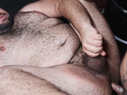 PRIDE STUDIOS After an interview, these two papa bears are ready