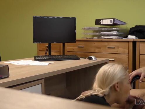 LOAN4K. Lustful blonde bangs for a new Mercedes or rental