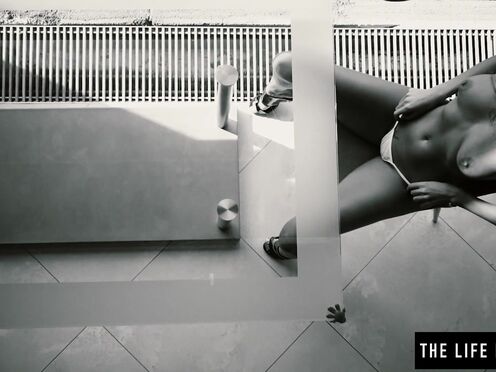 Melena A smears oil all over her body & plays with her cherry