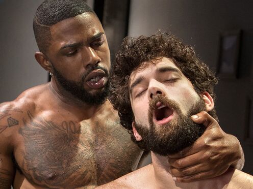 black dick Entering White Gay Booty City