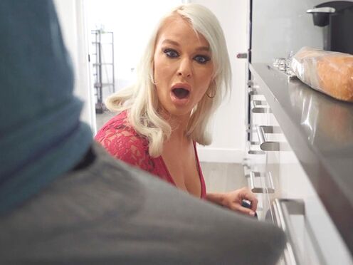 BRAZZERS Step Mom London River takes care of stepson's boner