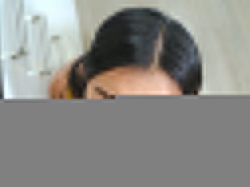 18yo asian hottie sucks her rommies huge dick & is ravaged