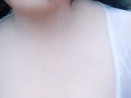 Asian Ladyboy in publish flashing her shaft & masturbating it