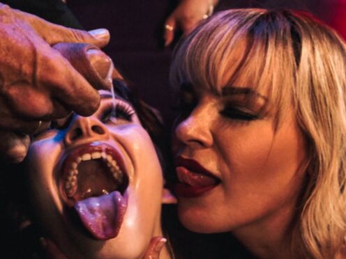 Scared teen Maya Kendrick exposed to Public Strap-On Double penetration