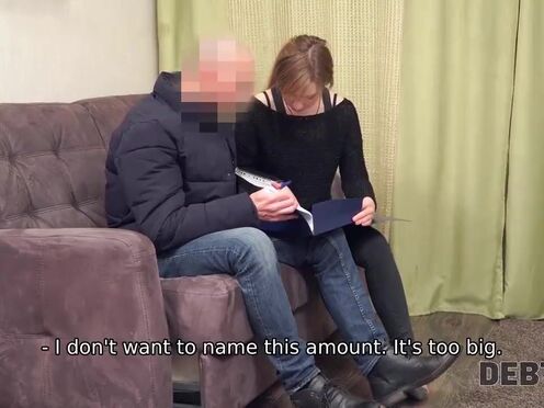 Debt4k. Collector visits teen hottie Alice Klay & fucks her perfectly shave