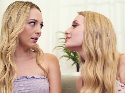WEBYOUNG Lily Larimar & Emma Starletto Finally Confess Their Lesbian Feelings