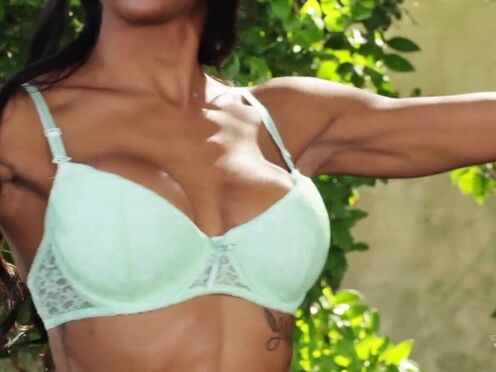 Lucky guy gets to fuck Natassia Dreams in the garden