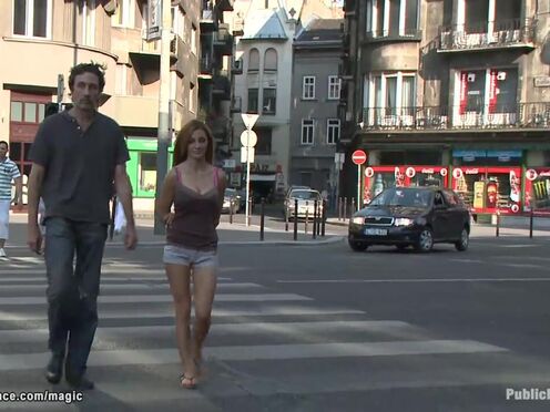 Big Titted Romanian screwed in public