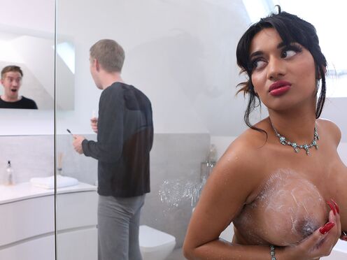 BRAZZERS - Exotic Beautiful Babe Takes The Landlord's huge black dick - Danny D & Asia