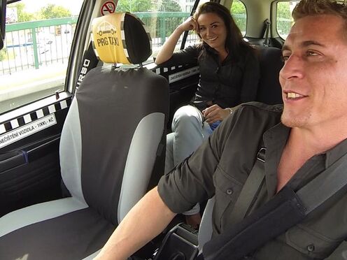 CzechTaxi Multiple Woman Orgasm in the Backseat