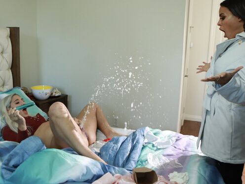 BRAZZERS - Squirter Babysitter Caught Ejaculating By Angry Latin Home Owner - Abella Danger, Luna Star