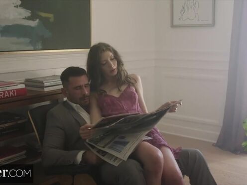 Elena Koshka seduces & fucks her handsome boss