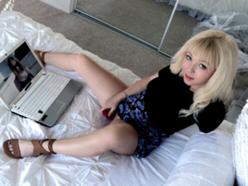 Petite blonde blows her stepbrother & then he fucks her
