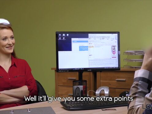 Sex for cash is the best business strategy of buxxom ginger