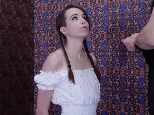 Restrained teen gets throat ravaged