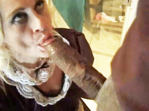 Grandma Sucks monster cock