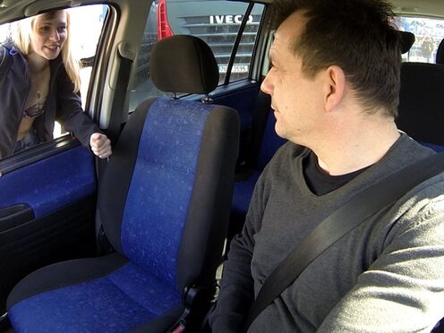 Tattoed Slutty Teen Screwed in Parking Lot