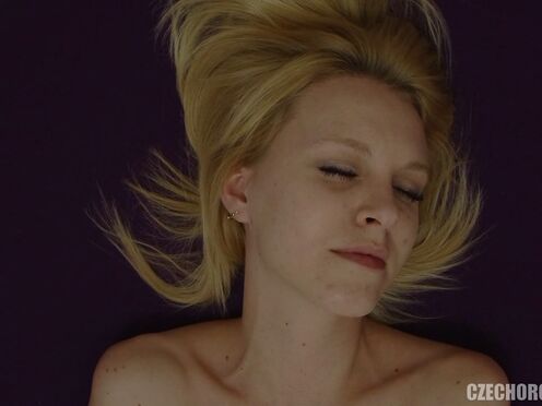 Blonde Czech Chick Plays with Snatch