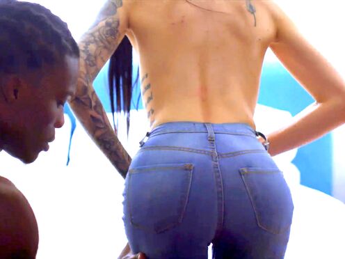 Lonely ebony haired cat gets seriously drilled