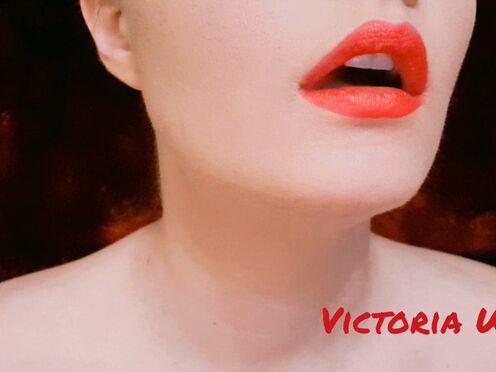 playing with the tongue & red lips