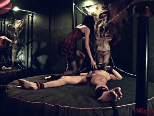 Mistress giving femdom discipline to her sub