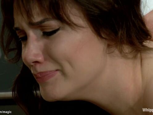 Prof spanks booty to college girl