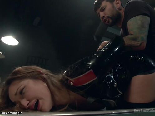 Government sexy girl bound & pounded