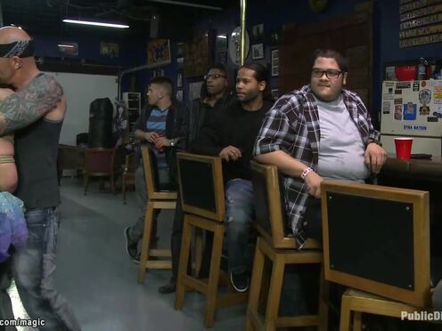 Little Asian slave public disgraced