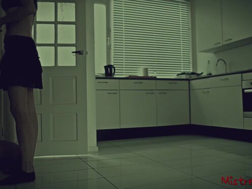 Femdom cuckold humiliation before going out