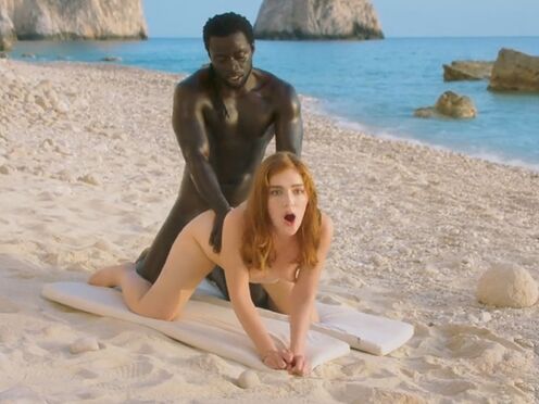 Gold Digger Fucks huge black cock Instead of Her Man's By The Seashore